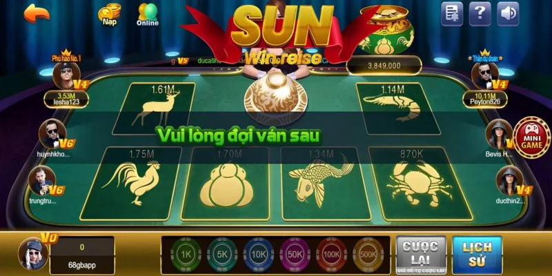 bau cua sunwin 2 Mỗi ván bầu cua diễn ra trong vòng vài phút