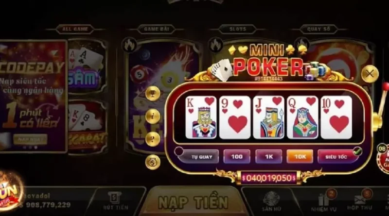 Choi mini game Pokẻ tai link tai Sunwin 1