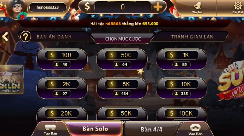 Tim hieu ve cach choi game bai tien len mien nam sunwin 3